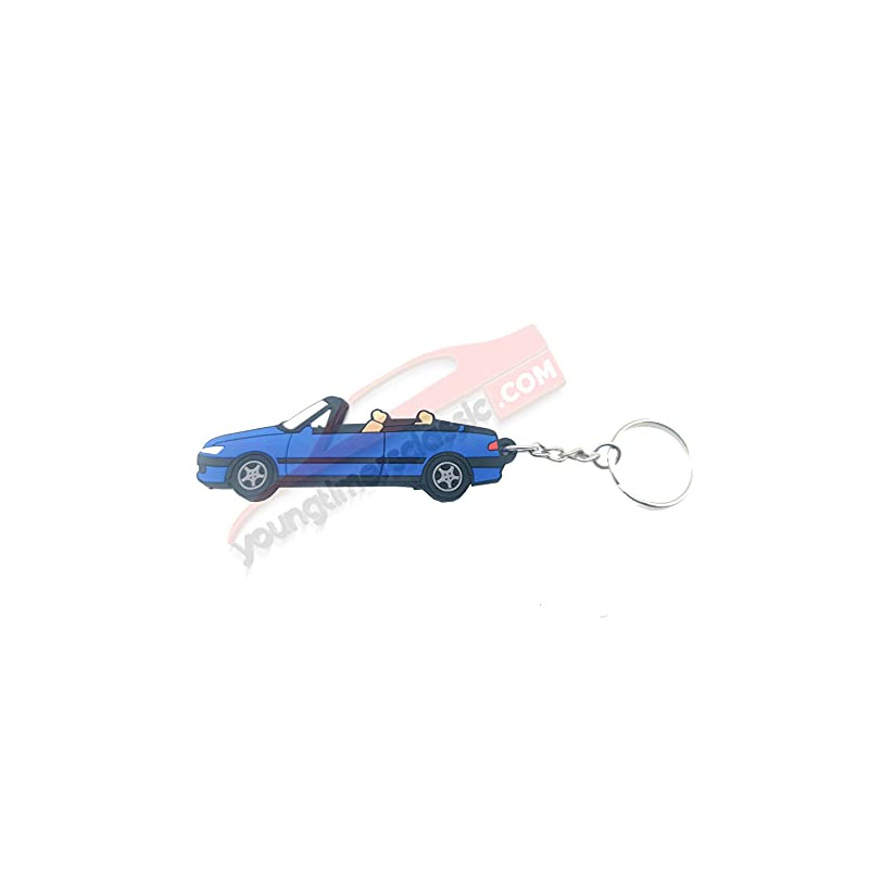 Blauer Schlüsselanhänger Peugeot 306 Cabriolet