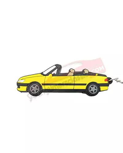 Llavero Peugeot 306 Cabriolet amarillo
