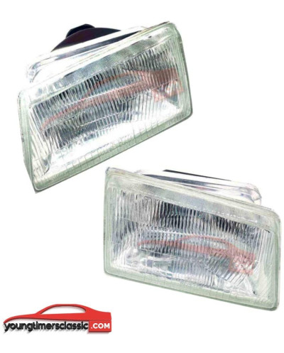 Paar H4-koplampen voor Peugeot 205 Rallye