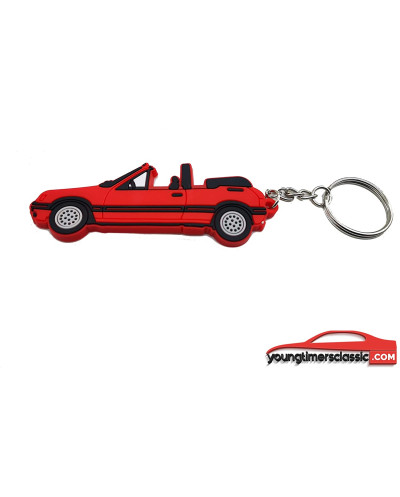 Peugeot 205 CTI red keychain