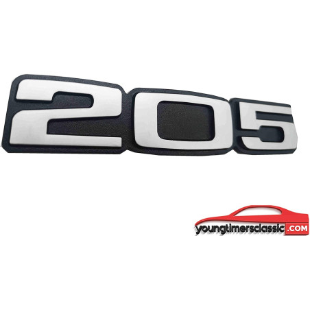 205-logo voor Peugeot 205 Rallye