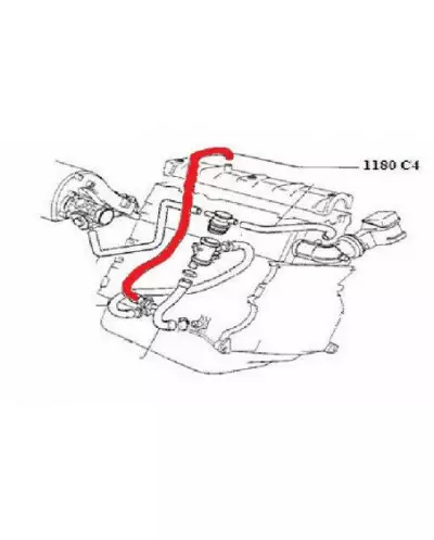 プジョー309GTI用オイル蒸気ホース