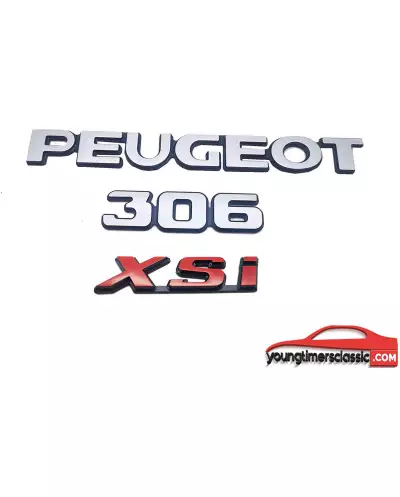 Peugeot 306 XSI kit van 3 monogrammen