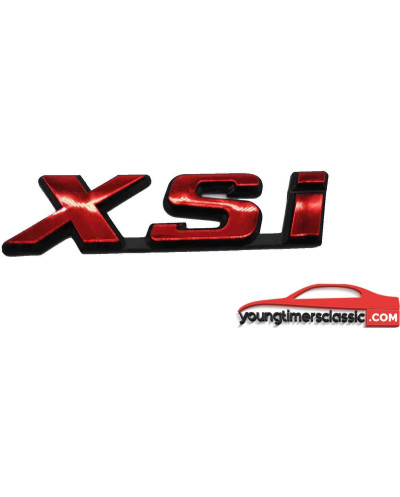 Xsi Red chrome monogram for Peugeot 306