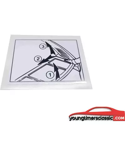Achterplank sticker Peugeot 205 Gti Cti Rallye