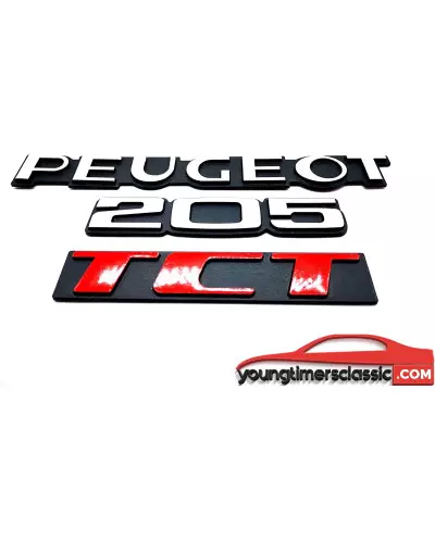 Peugeot 205 TCT-monogrammen