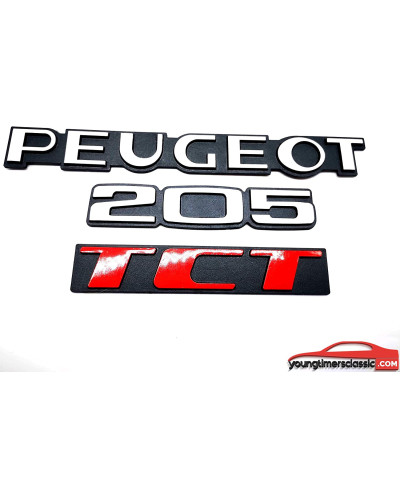 Peugeot 205 TCT-monogrammen
