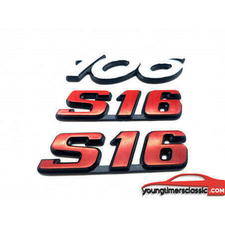 Logo 106 und 2 Logos S16 rot