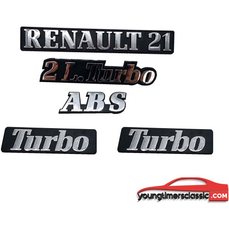 Renault 21 2L Turbo ABS logos