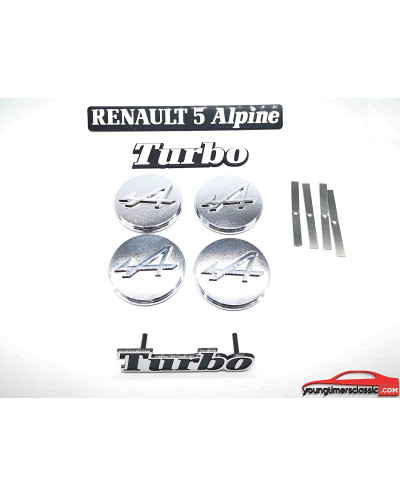 Komplettes Kit mit Monogramm R5 Alpine Turbo-Logo