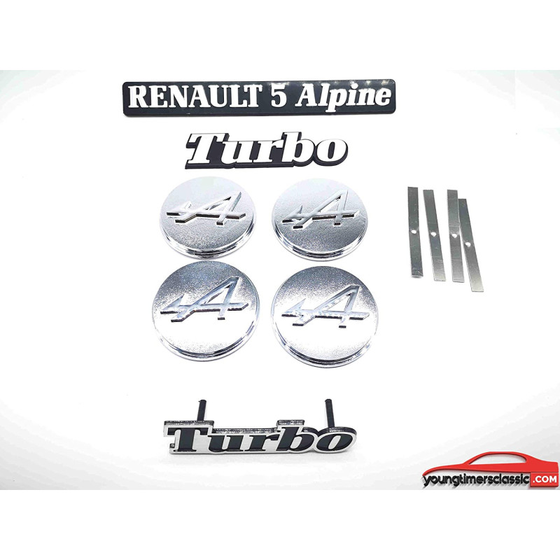 Komplettes Kit mit Monogramm R5 Alpine Turbo-Logo
