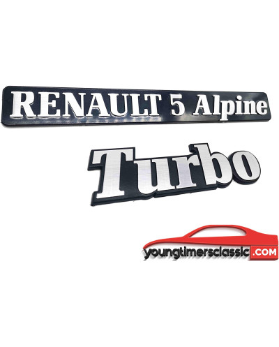 Monogramme R5 Alpine Turbo logo kit complet