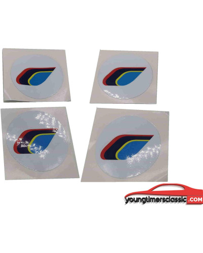 Peugeot 205 PTS wheel center stickers