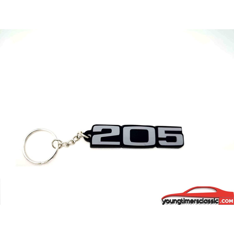 ⭐ Llavero Peugeot 205 Gti Azul Miami Nuevo Silicona Suave Regalo Llave Key
