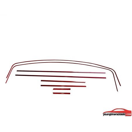Listelli decorativi rossi della Peugeot 205 GTI