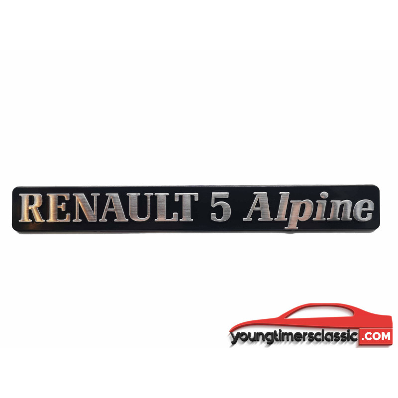 Monogramme Hayon Renault 5 Alpine Turbo Coupe 