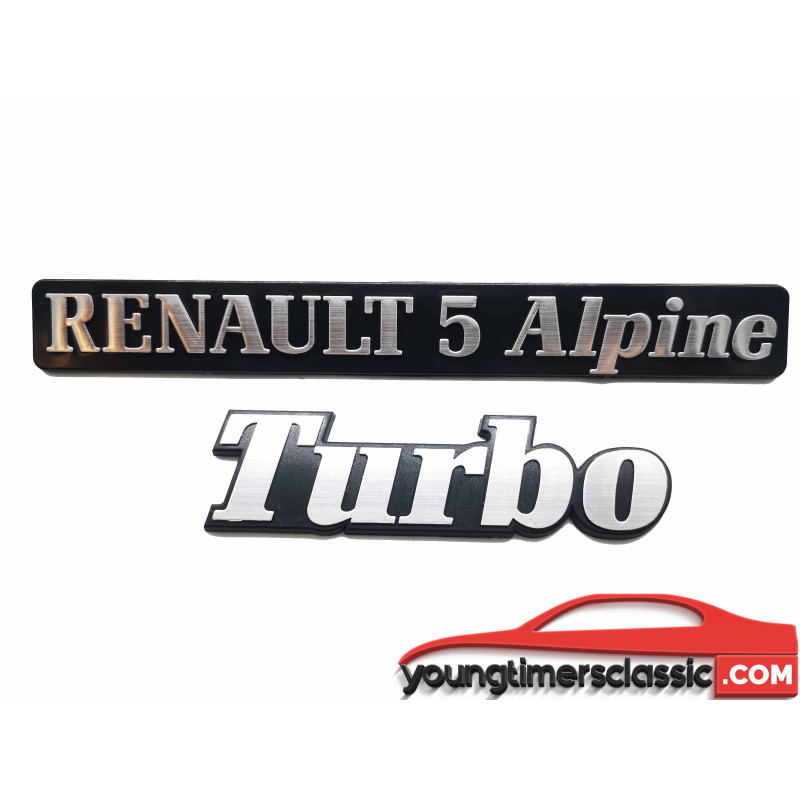 Renault 5 Alpine Turbo monograms
