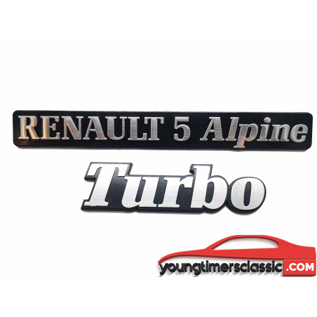 Renault 5 Alpine Turbo-logo's