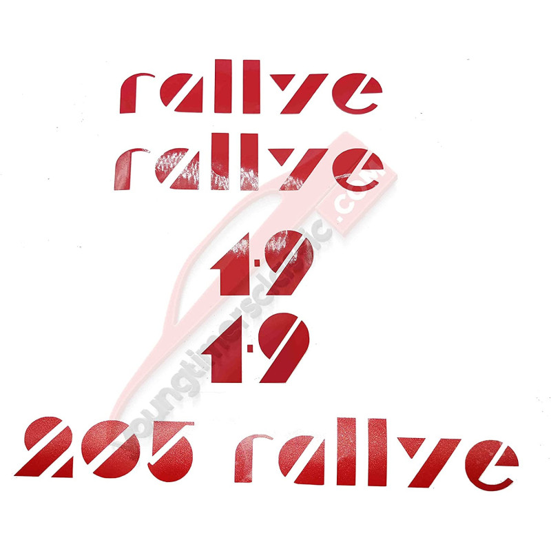 Aufkleber 205 Rallye 1.9 Aufkleber