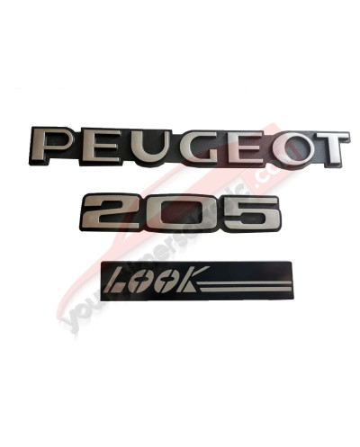 Monograma cinza Peugeot 205 LOOK