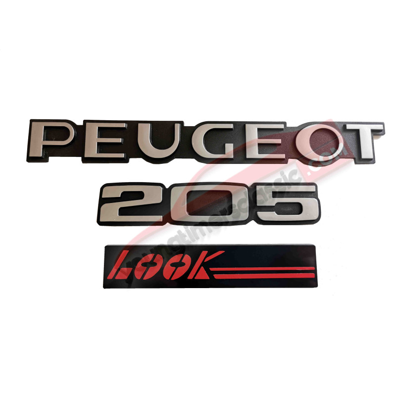 Peugeot 205 LOOK monograma rojo