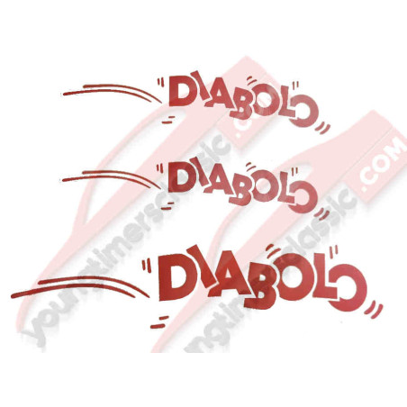 Stickers Peugeot 205 Diabolo