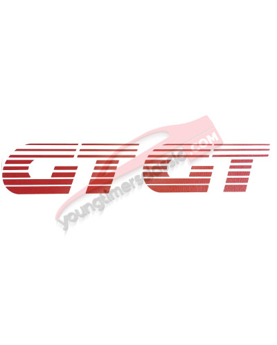 Autocolantes GT para os guarda-lamas dianteiros do Peugeot 205 GT