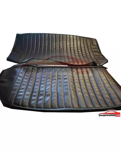 Stoelbekleding voor Renault 8 Major Zwart Kunstleer
