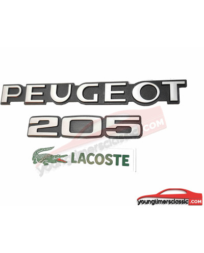 Monogramme Peugeot 205 Lacoste