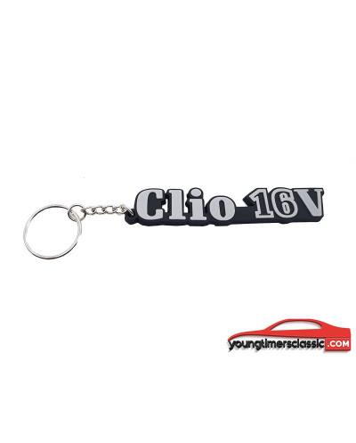 Clio 16V porta-chaves em borracha