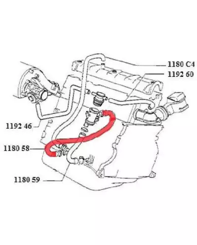 Mangueras de agua del motor para Peugeot 205 CTI