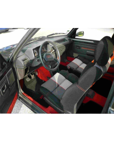Peugeot 205 GTI Ramier voorbankbekleding in stof