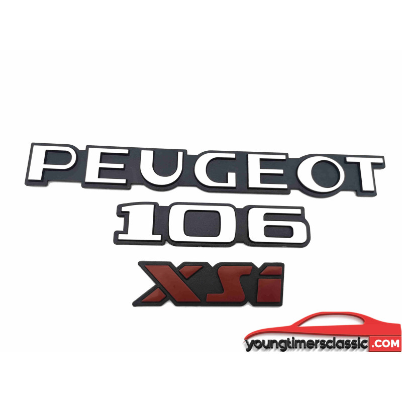 Peugeot 106 XSI-monogrammen