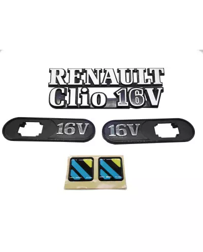 Monogrammes Renault Clio 16V kit Complet + 2 Logo DIAC