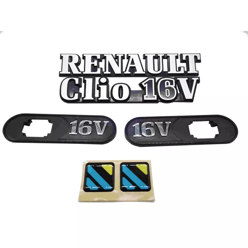 Monogrammen Renault Clio 16V Complete kit + 2 DIAC logo