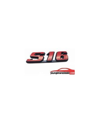 Red S16 Tailgate Badge For Peugeot 106 S16 306 S16