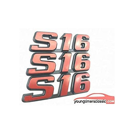 Logo S16 pour Peugeot 106 S16
