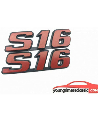 S16 logos for Peugeot 106 S16