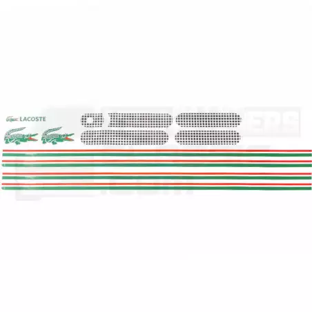 Complete decoration kit Peugeot 205 Lacoste