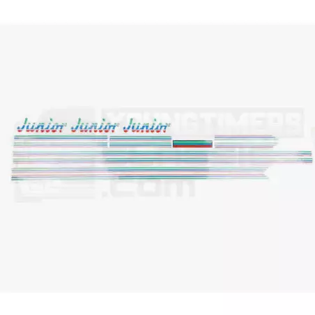 Stickers complete Peugeot 205 Junior color green blue red