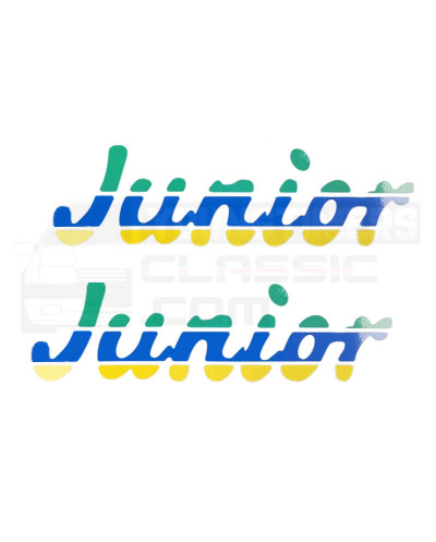 Front wings stickers Peugeot 205 JUNIOR green blue yellow sticker