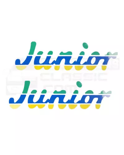 Stickers ailes avant Peugeot 205 JUNIOR vert bleu jaune autocollant