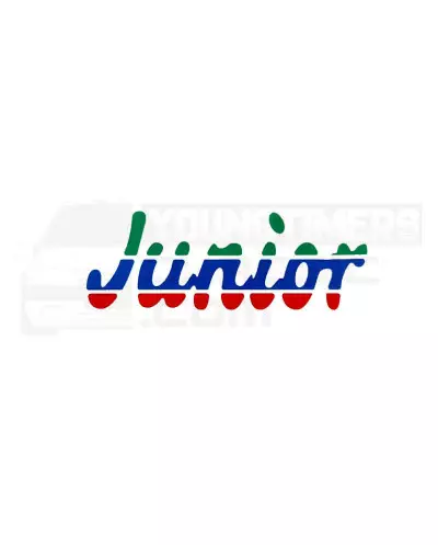 Stickers trunk Peugeot 205 JUNIOR green blue red sticker