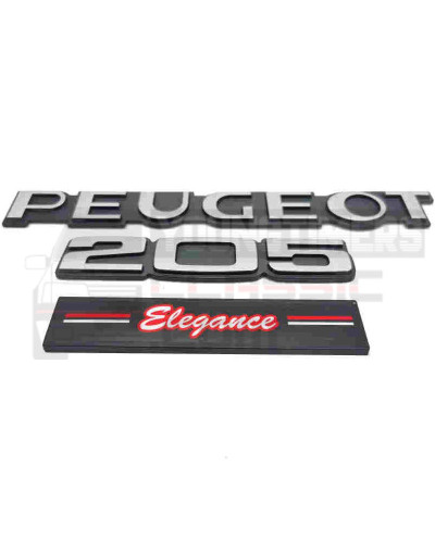 Emblème de hayon Peugeot 205 ELEGANCE série Suisse