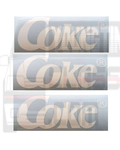 Stickers coffre aile Peugeot 205 Coke sérié limité Danemark
