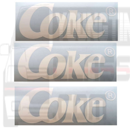 Stickers coffre aile Peugeot 205 Coke sérié limité Danemark