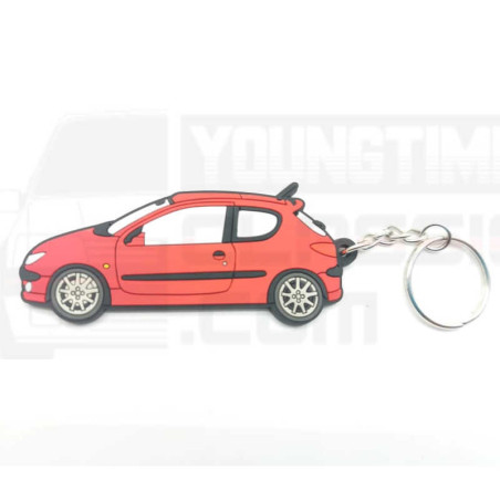Peugeot 206 S16 red keychain