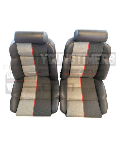 Garnitures sièges avant Ramier semi cuir gris Peugeot 205 GTI