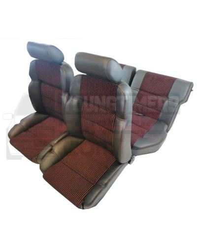 Quartet Peugeot 205 GTI seat covers Gray Leather