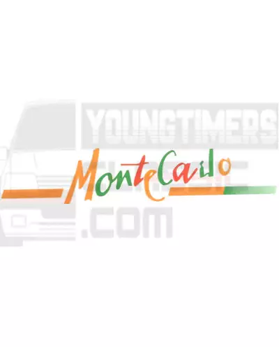 Peugeot 205 Monte Carlo Kofferraumaufkleber hinten.